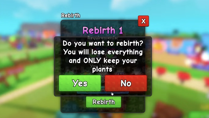 Tái sinh trong Plants vs Brainrots